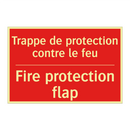 Trappe de protection contre le /.../ - Fire protection flap