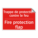Trappe de protection contre le /.../ - Fire protection flap
