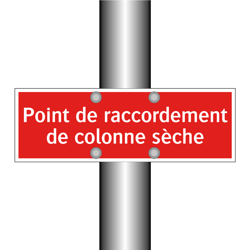 Point de raccordement de colonne sèche