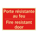 Porte résistante au feu - Fire resistant door