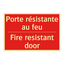 Porte résistante au feu - Fire resistant door