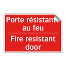Porte résistante au feu - Fire resistant door
