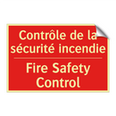 Contrôle de la sécurité incendie /.../ - Fire Safety Control