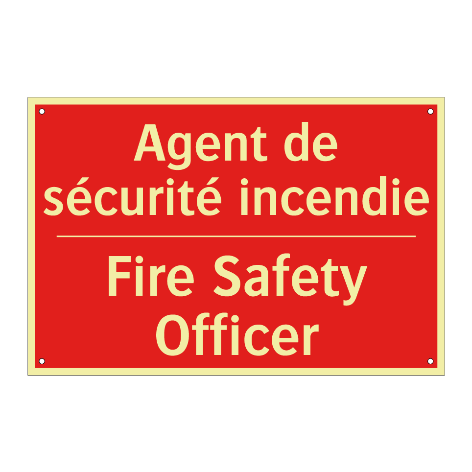 Agent de sécurité incendie - Fire Safety Officer