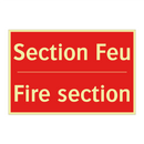 Section Feu - Fire section