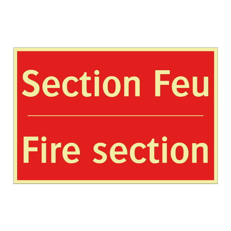 Section Feu - Fire section