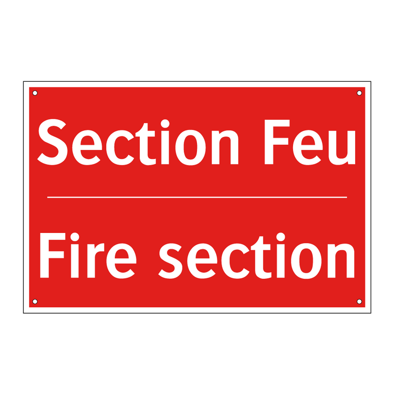 Section Feu - Fire section