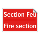 Section Feu - Fire section