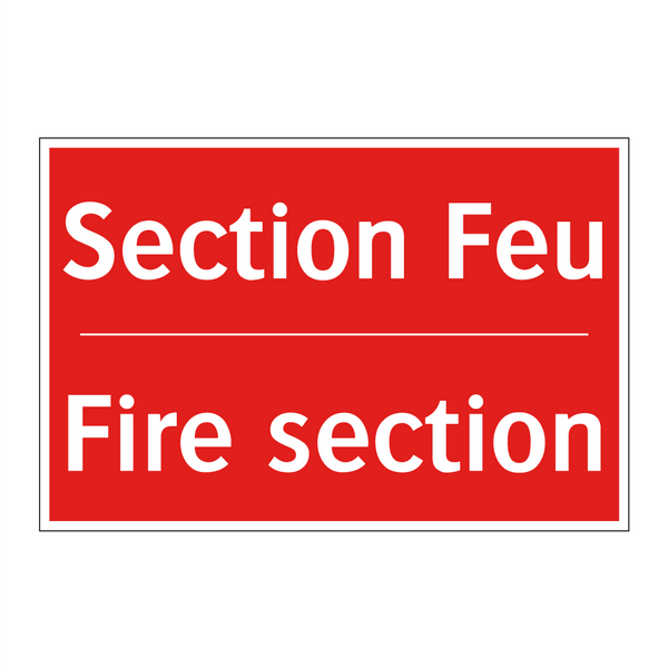 Section Feu - Fire section