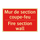 Mur de section coupe-feu - Fire section wall