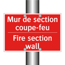 Mur de section coupe-feu - Fire section wall