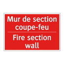 Mur de section coupe-feu - Fire section wall