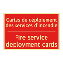 Cartes de déploiement des services /.../ - Fire service deployment cards