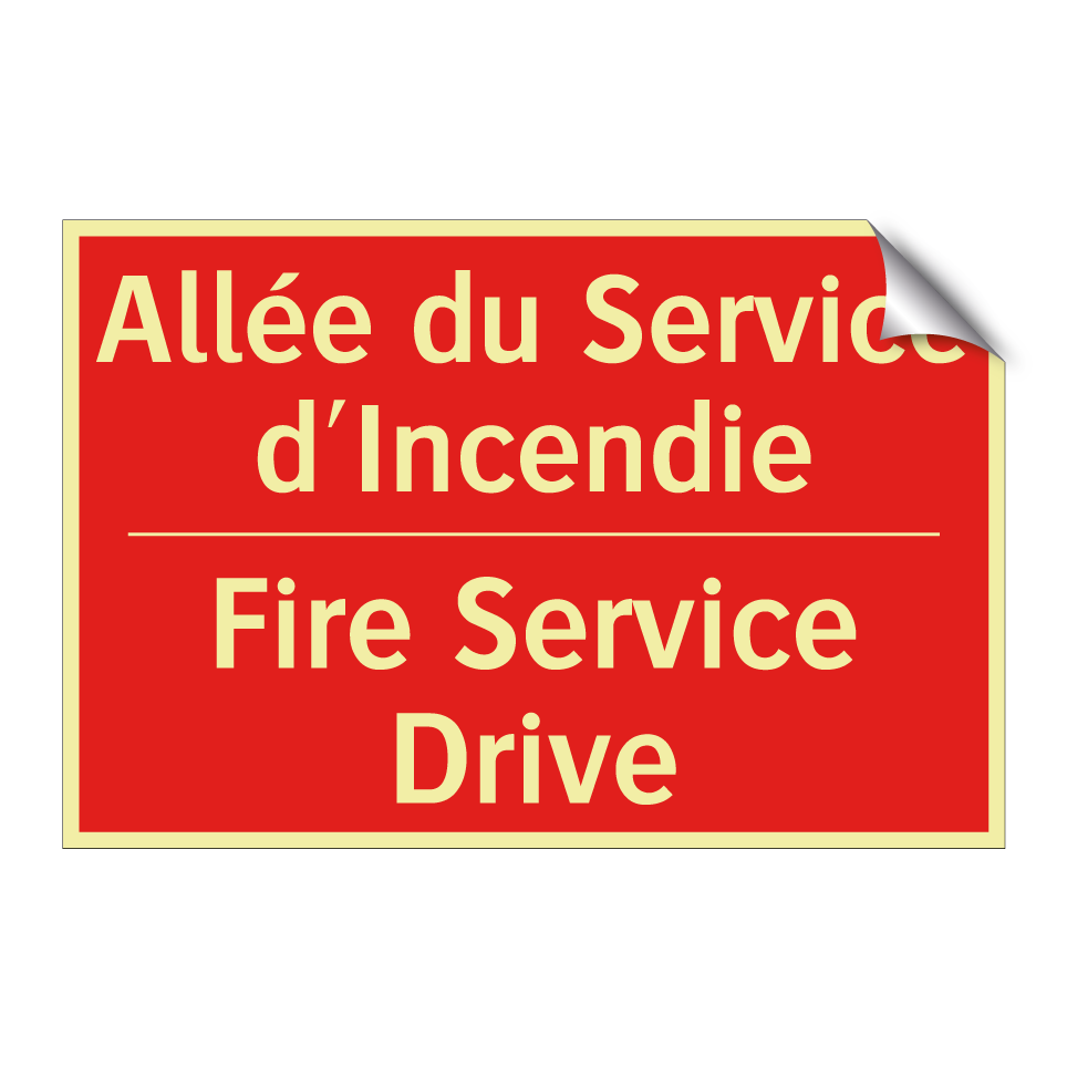Allée du Service d'Incendie - Fire Service Drive