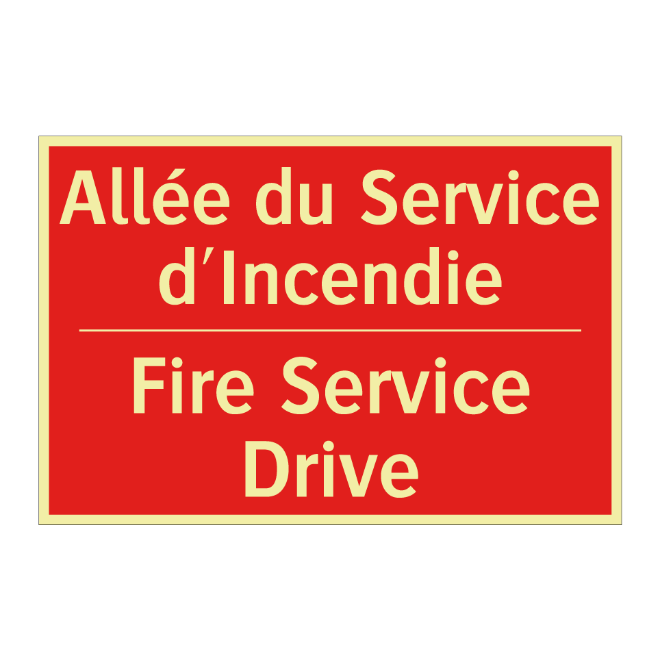 Allée du Service d'Incendie - Fire Service Drive