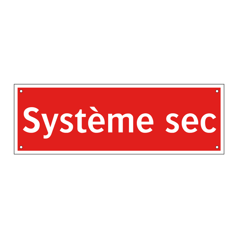 Système sec