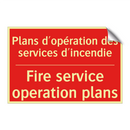 Plans d'opération des services /.../ - Fire service operation plans