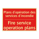 Plans d'opération des services /.../ - Fire service operation plans