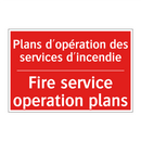 Plans d'opération des services /.../ - Fire service operation plans