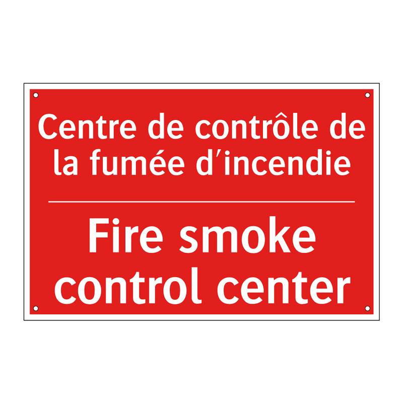 Centre de contrôle de la fumée /.../ - Fire smoke control center