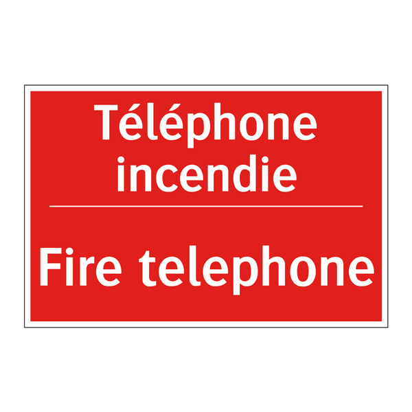 Téléphone incendie - Fire telephone