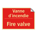 Vanne d'incendie - Fire valve