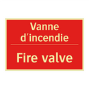 Vanne d'incendie - Fire valve
