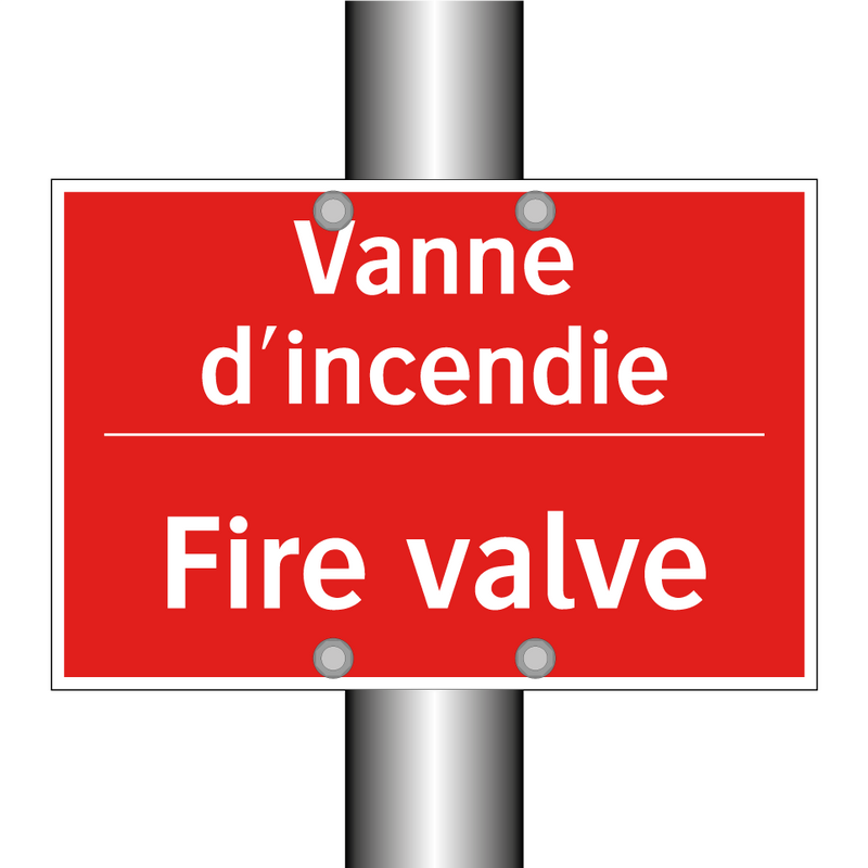 Vanne d'incendie - Fire valve