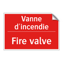 Vanne d'incendie - Fire valve