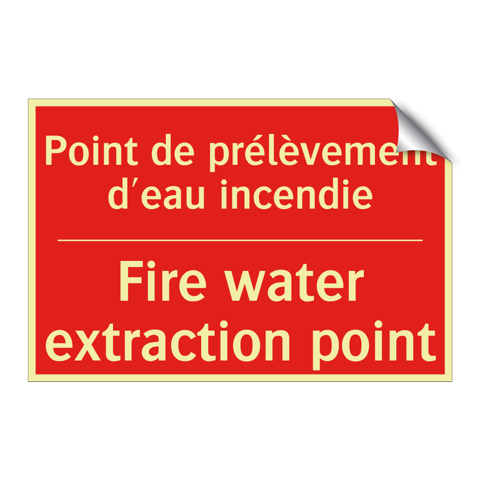 Point de prélèvement d'eau incendie /.../ - Fire water extraction point