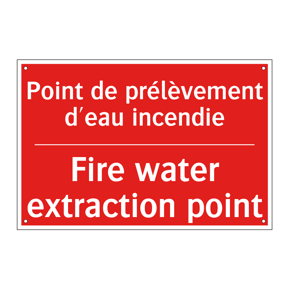 Point de prélèvement d'eau incendie /.../ - Fire water extraction point