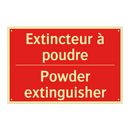 Extincteur à poudre - Powder extinguisher