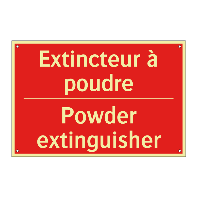 Extincteur à poudre - Powder extinguisher