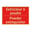 Extincteur à poudre - Powder extinguisher