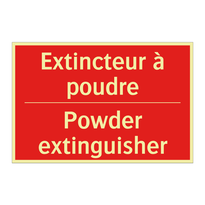 Extincteur à poudre - Powder extinguisher