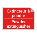 Extincteur à poudre - Powder extinguisher