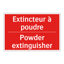 Extincteur à poudre - Powder extinguisher