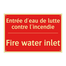 Entrée d'eau de lutte contre l'incendie /.../ - Fire water inlet