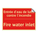Entrée d'eau de lutte contre l'incendie /.../ - Fire water inlet