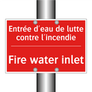 Entrée d'eau de lutte contre l'incendie /.../ - Fire water inlet