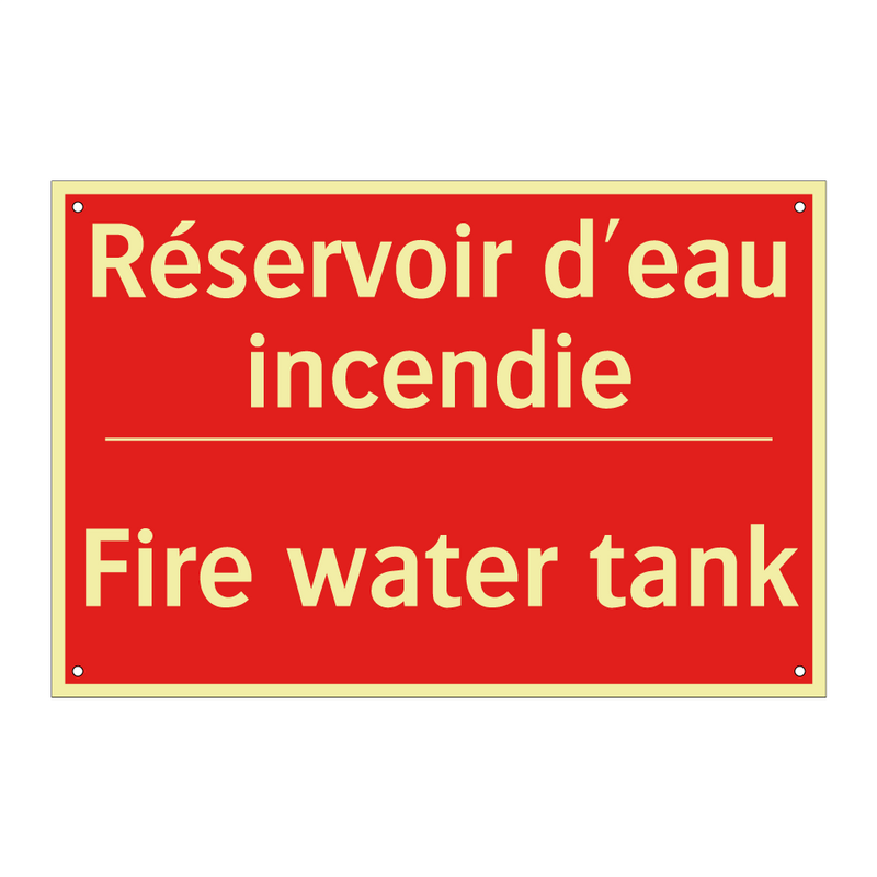 Réservoir d'eau incendie - Fire water tank