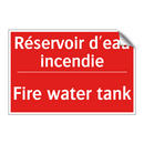 Réservoir d'eau incendie - Fire water tank