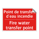 Point de transfert d'eau incendie /.../ - Fire water transfer point