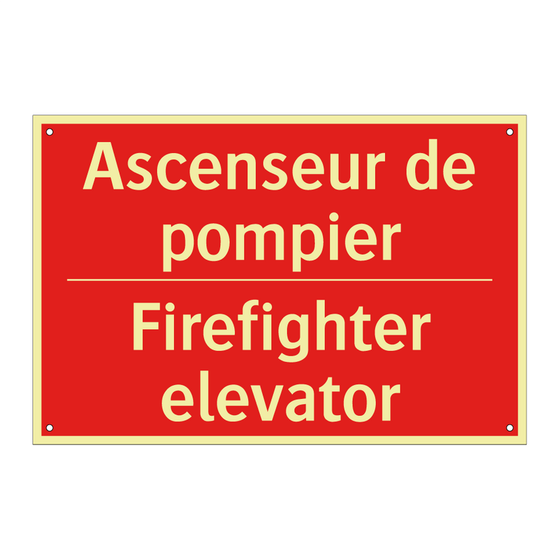 Ascenseur de pompier - Firefighter elevator