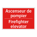 Ascenseur de pompier - Firefighter elevator