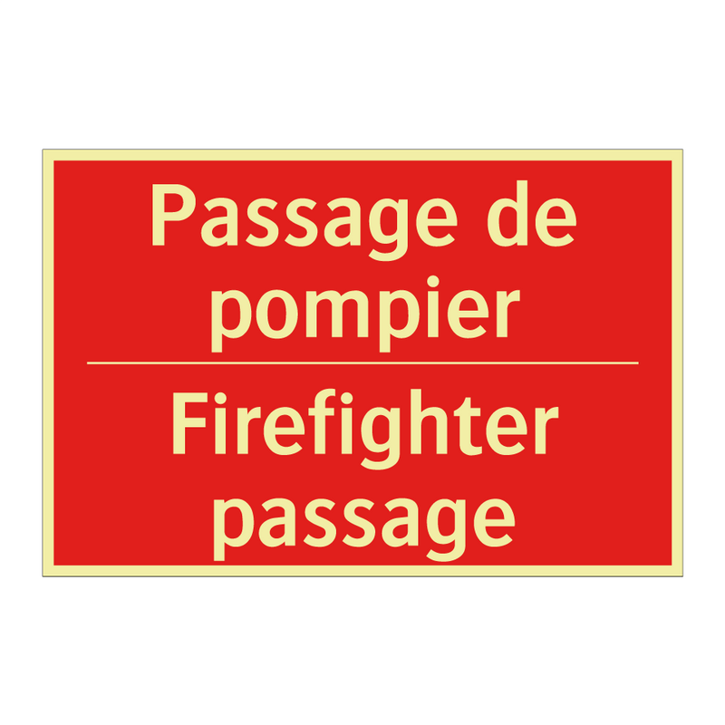 Passage de pompier - Firefighter passage