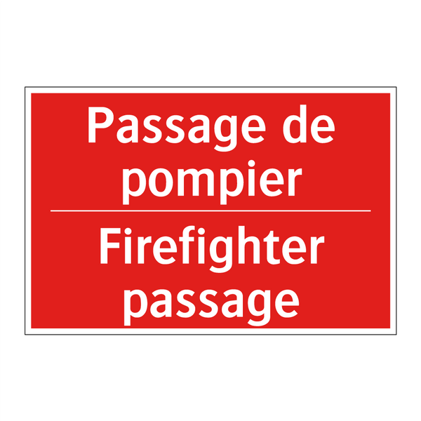 Passage de pompier - Firefighter passage