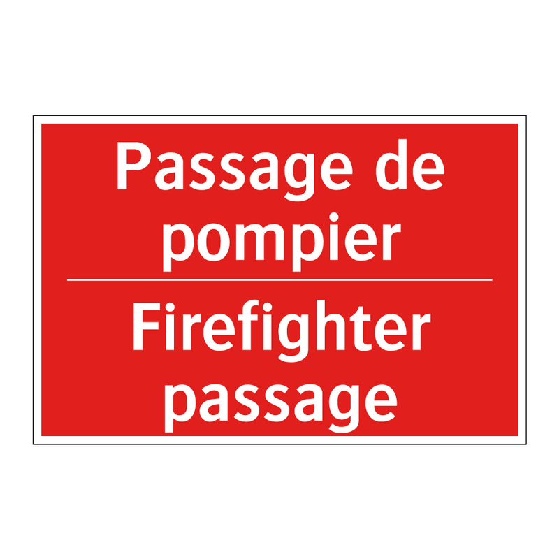 Passage de pompier - Firefighter passage