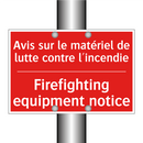 Avis sur le matériel de lutte /.../ - Firefighting equipment notice