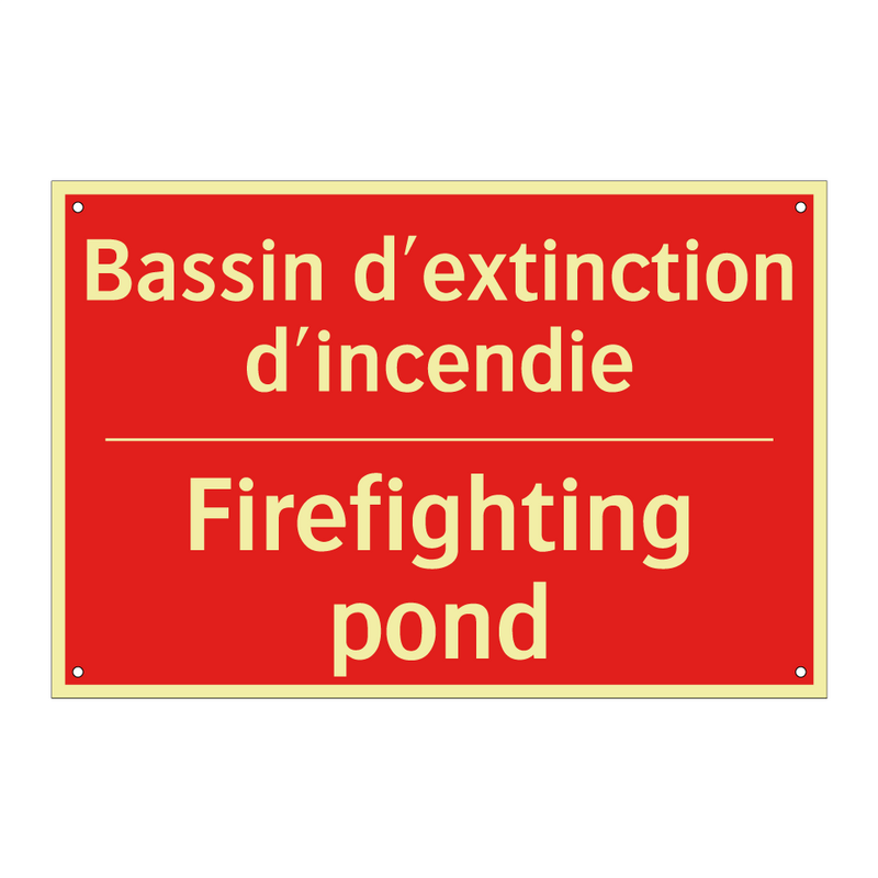 Bassin d'extinction d'incendie - Firefighting pond